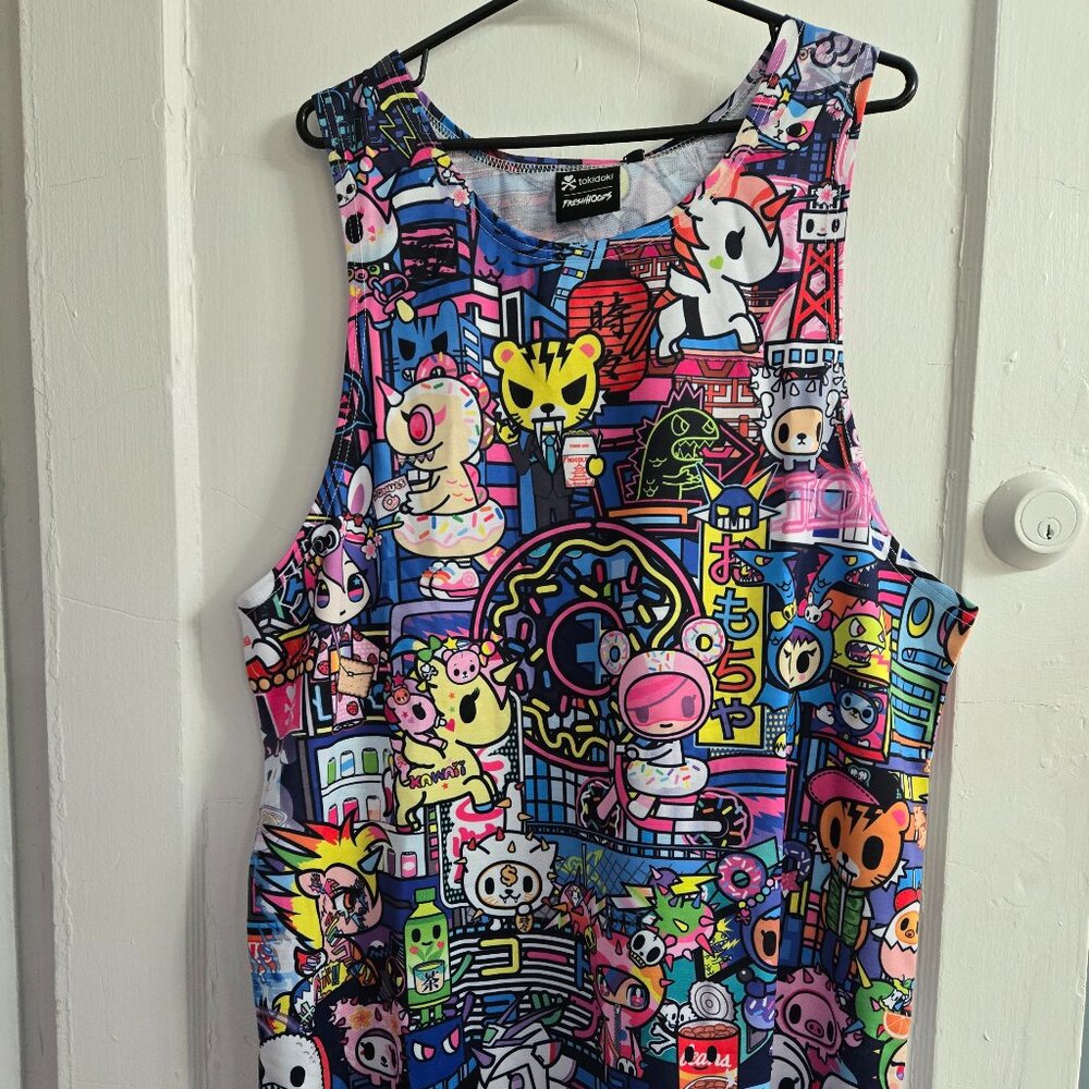 Tokidoki x Fresh Hoods collab City Sakura tank top XL NWT